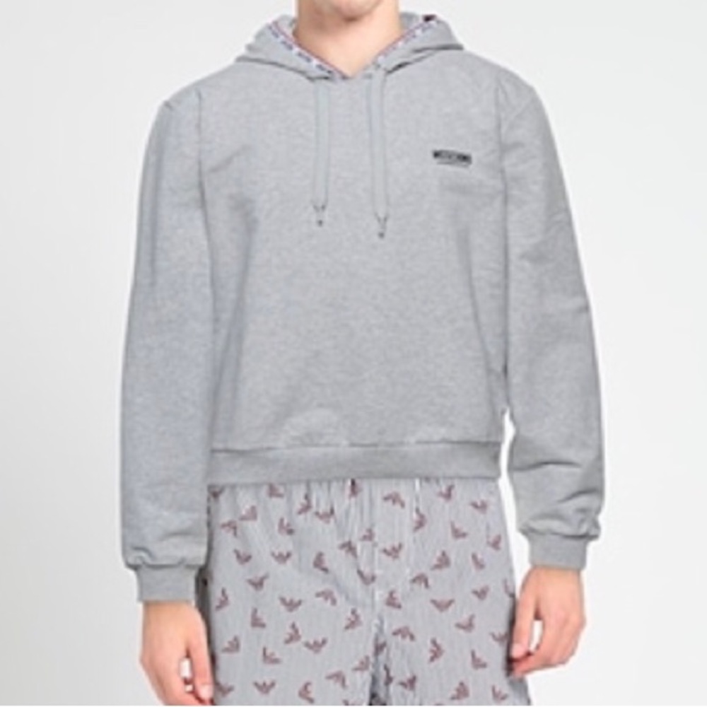 Moschino logo hoodie